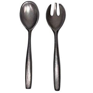 VTG Dansk HQ Stainless Steel Salad Serving Set Spoon Fork MCM Modernist 2 Pc